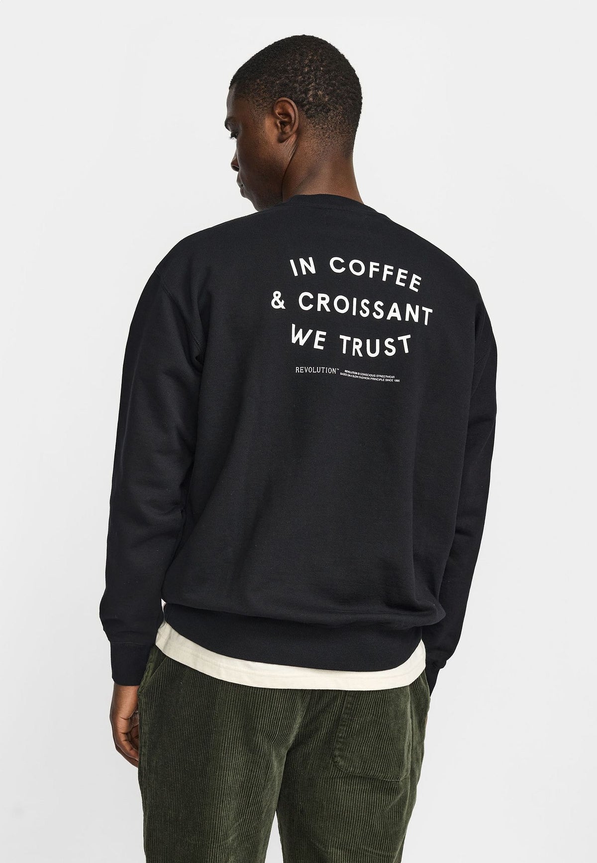 Revolution Printed Sweatshirt Black