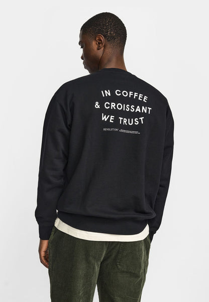 Revolution Printed Sweatshirt Black