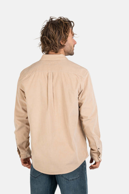 Reell Dual Cord Shirt Cashew Sand