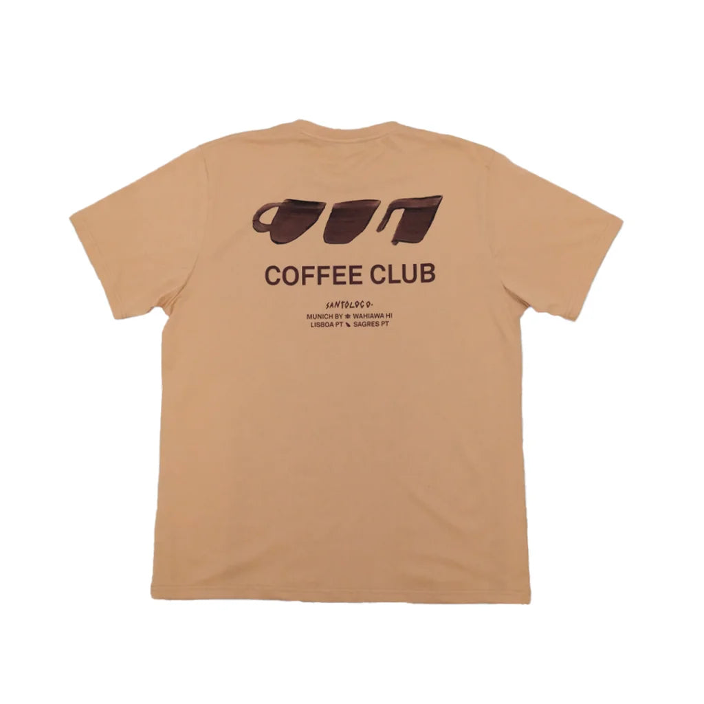 SantoLoco Coffee Club Tee Dark Sand