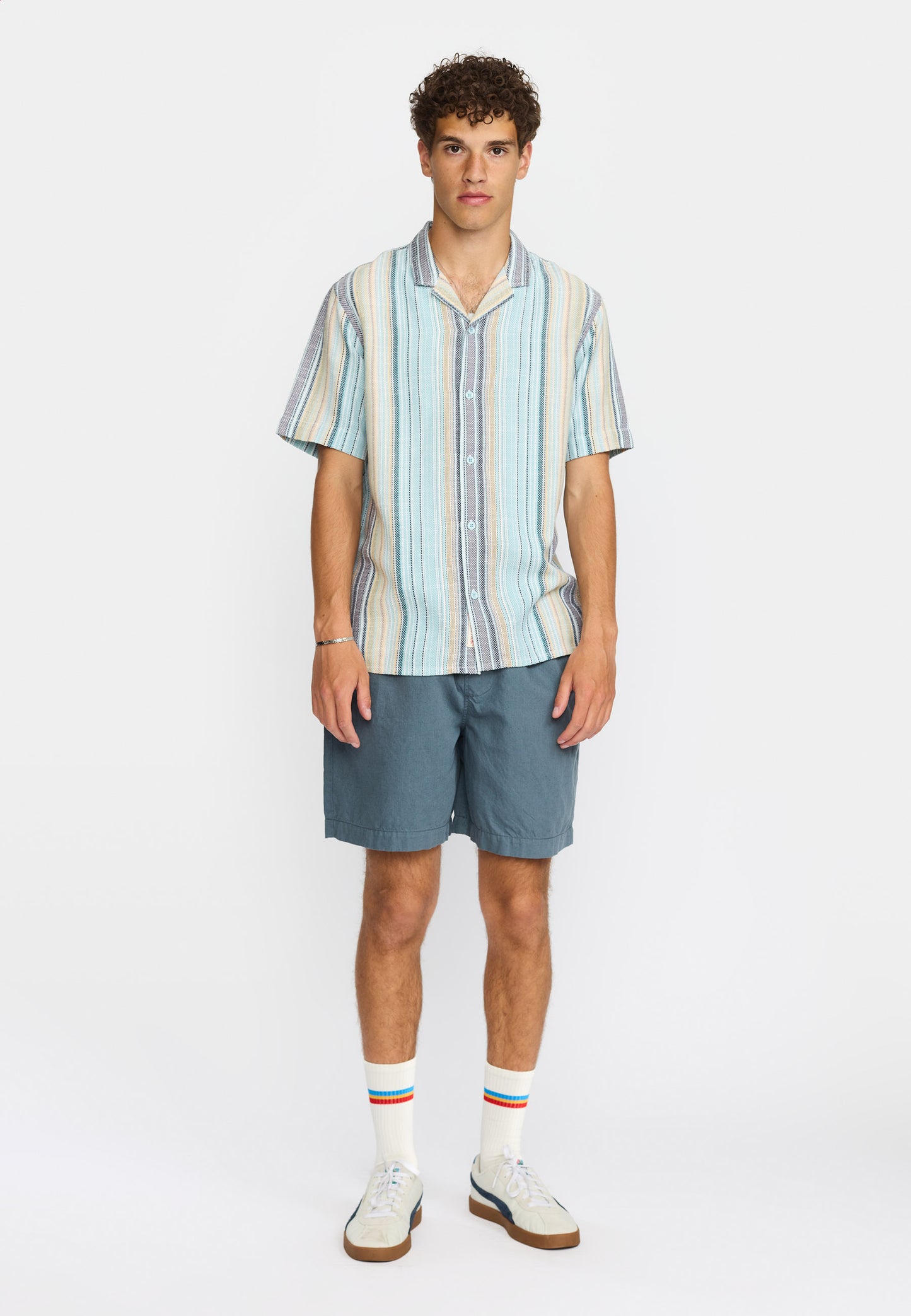 Revolution SS Kubanisches Hemd Blau