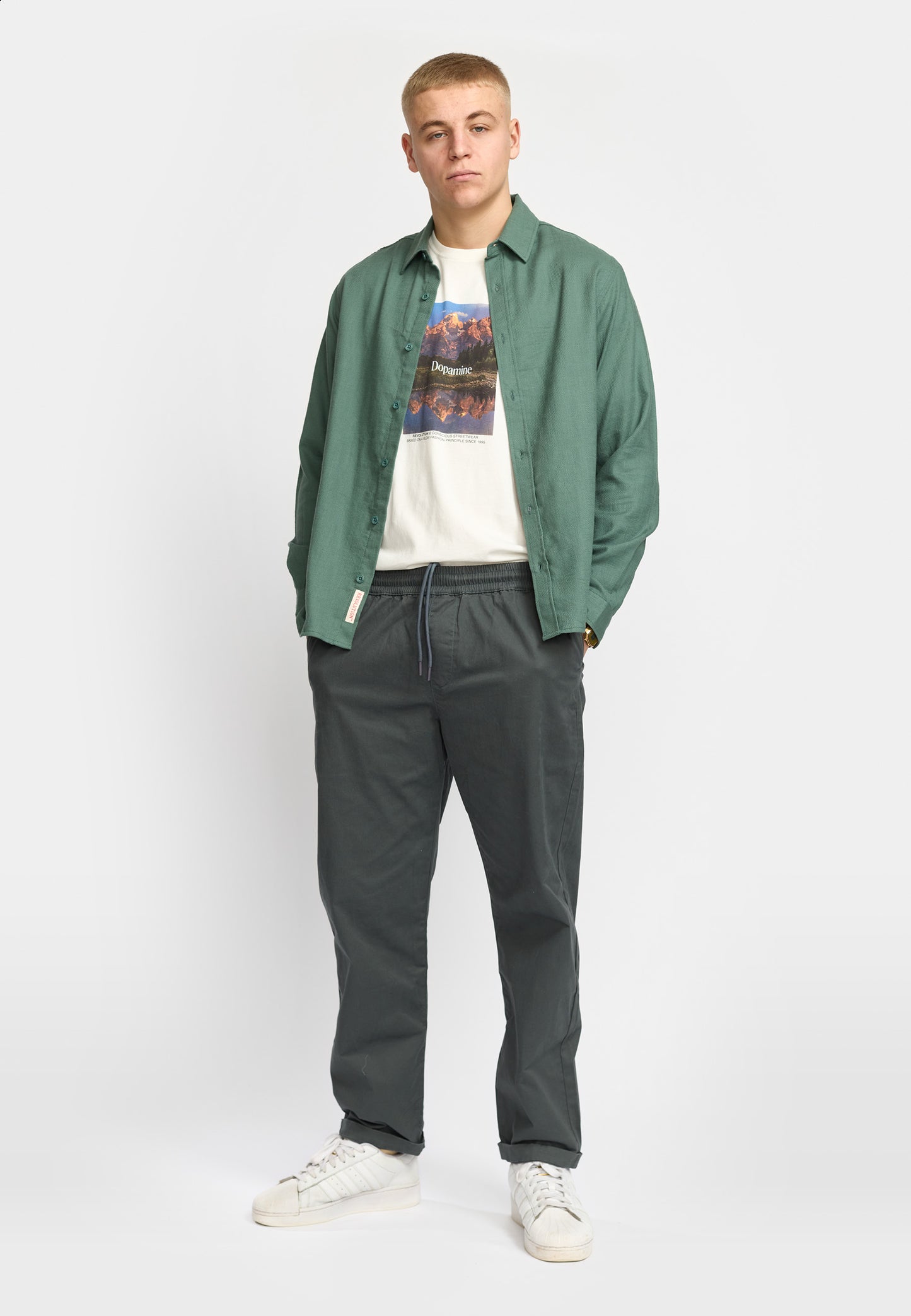 Revolution Loose Shirt Dustgreen