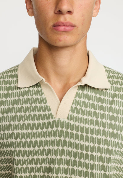 Revolution Jacquard Poloshirt Hellgrün