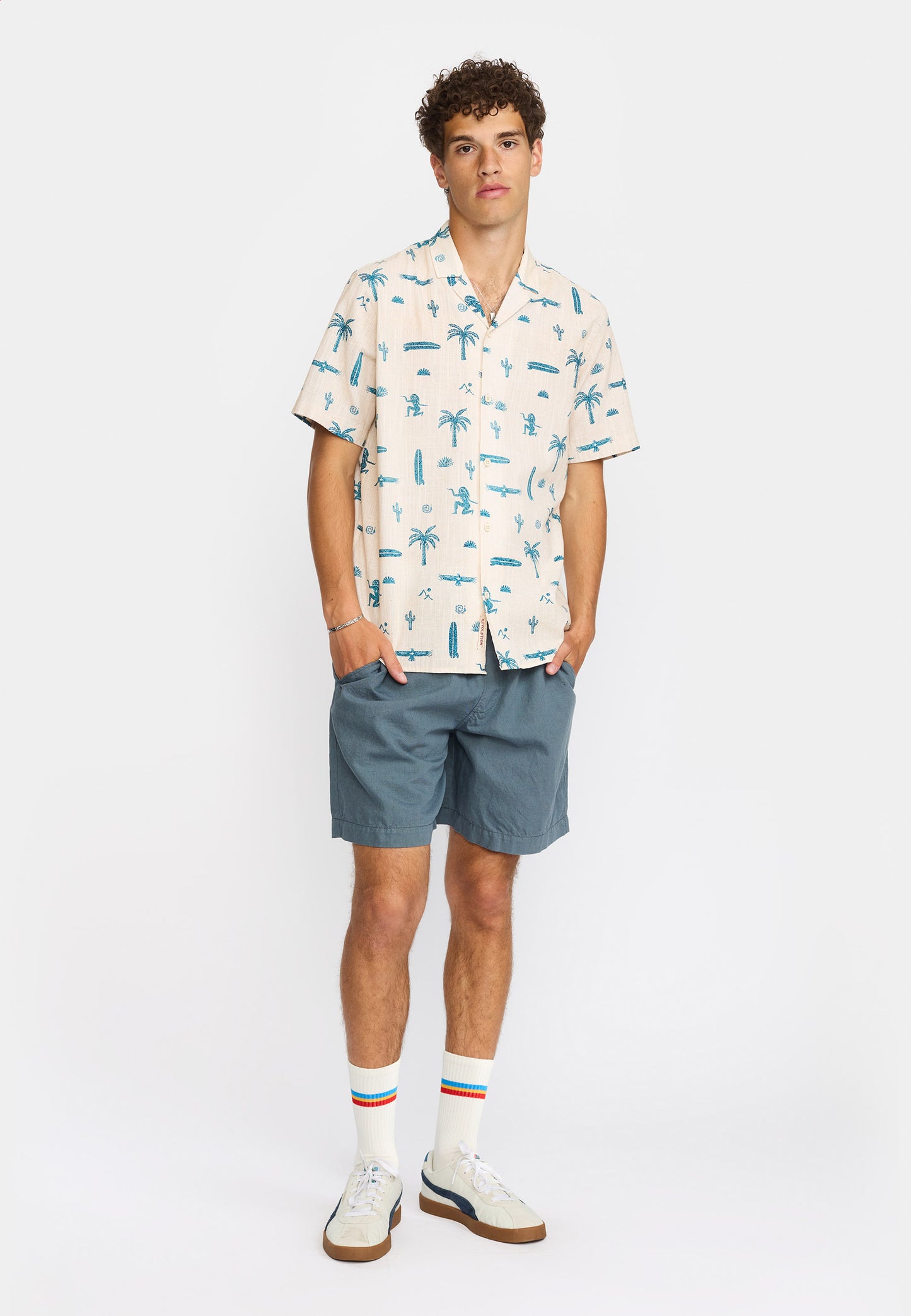Kubanisches Hemd Revolution SS Offwhite