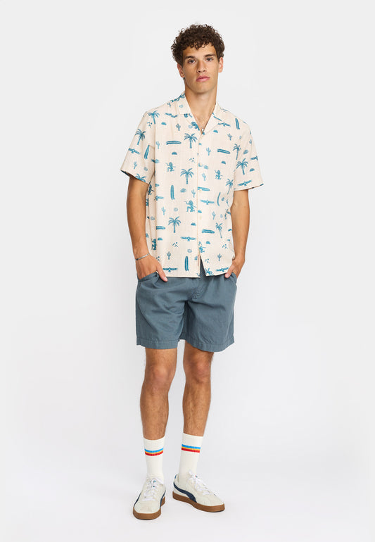 Kubanisches Hemd Revolution SS Offwhite