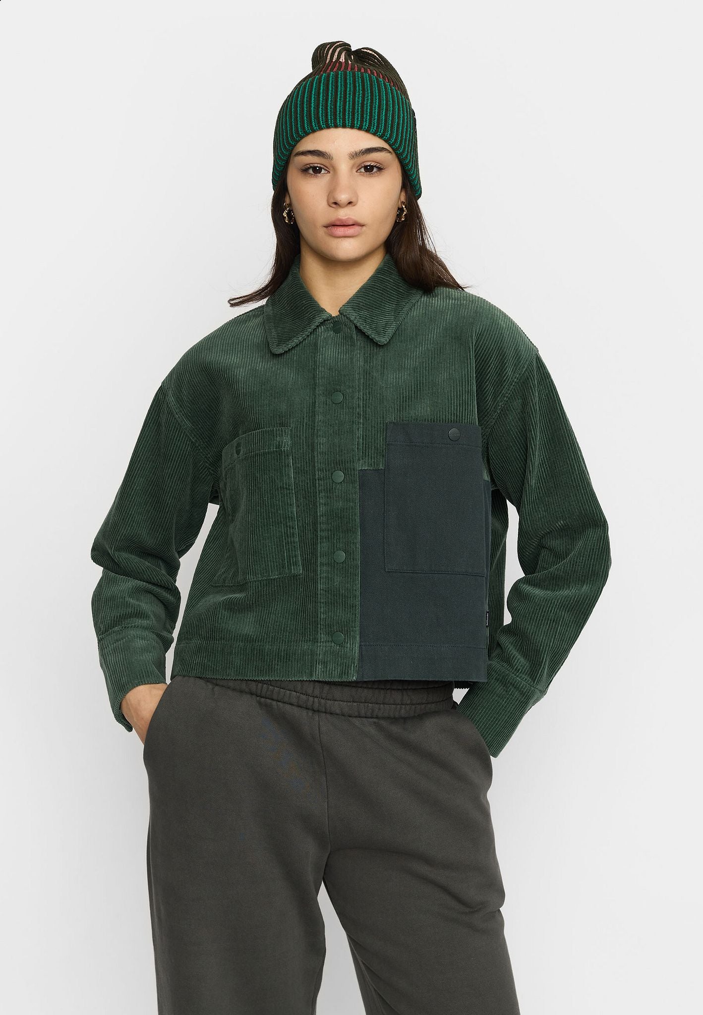 Selfhood Cropped Shirt Green