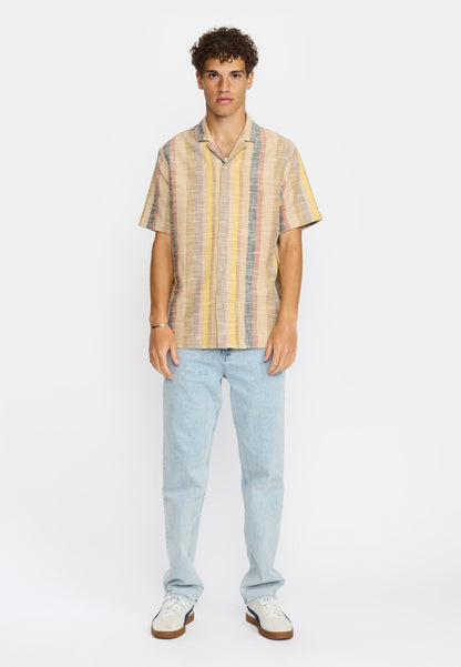 Revolution SS Cuban Shirt Brown