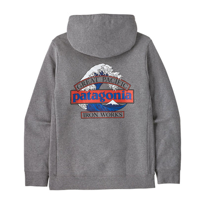 Patagonia Great Waves Uprisal Hoodie Glacier Gravel Heather