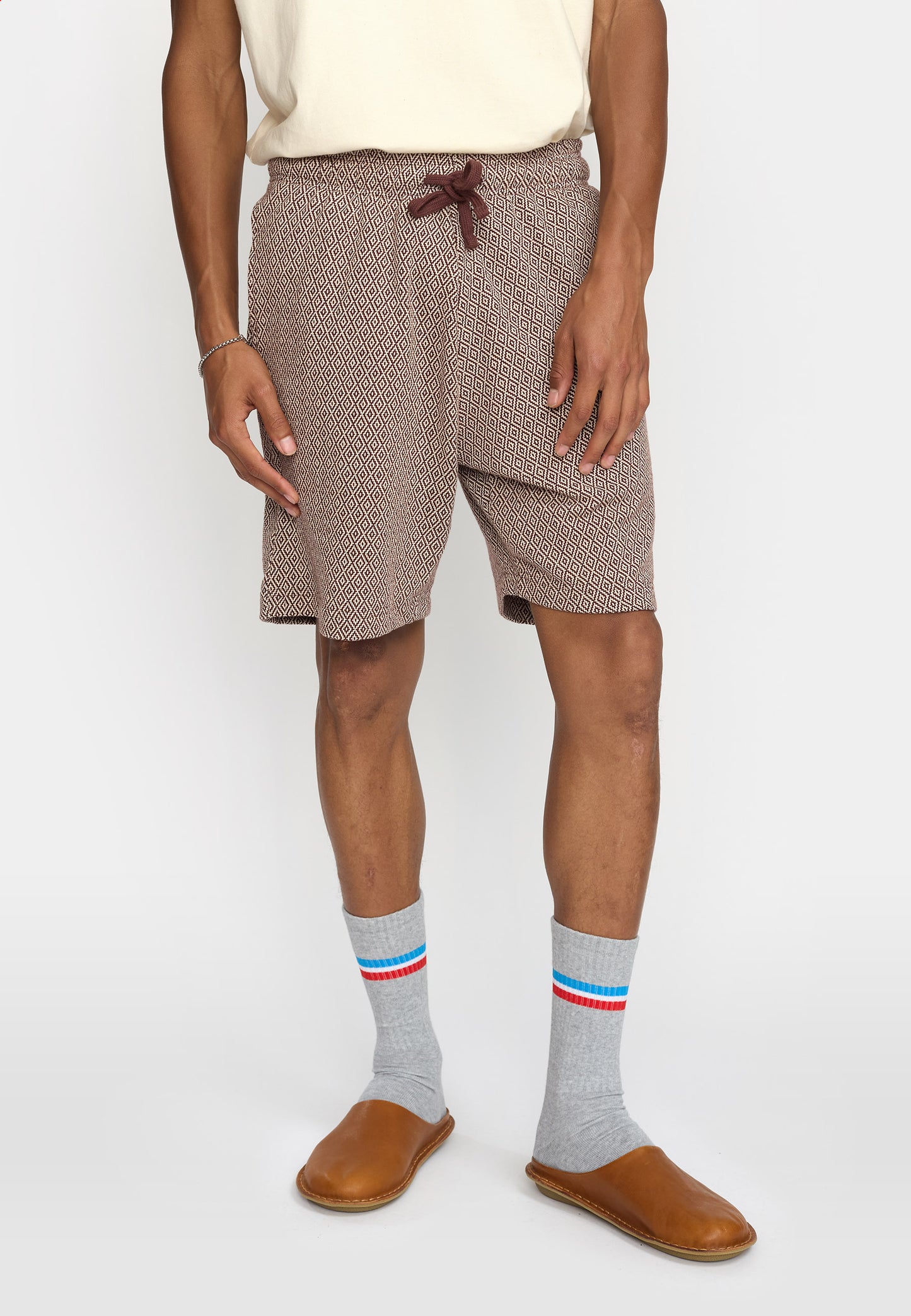 Revolution Jaquard Shorts Brown