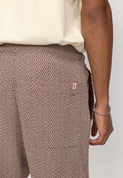 Revolution Jaquard Shorts Brown