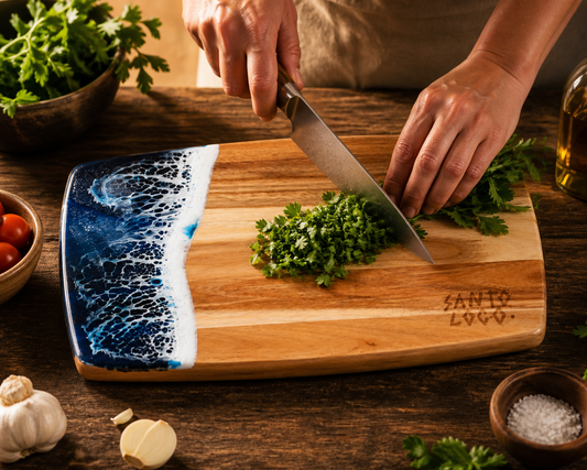 SantoLoco Ocean Cutting Board Blue