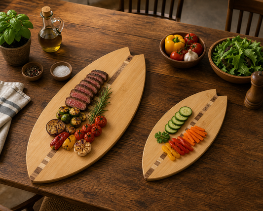SantoLoco Fish Cutting Board Bamboo Large
