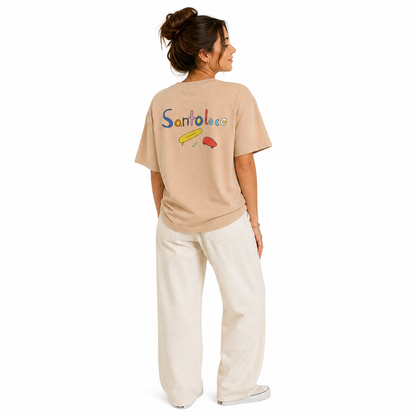 T-Shirt SantoLoco Little Artists "Olivia" Bege