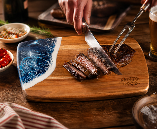 SantoLoco Ocean Cutting Board Blue