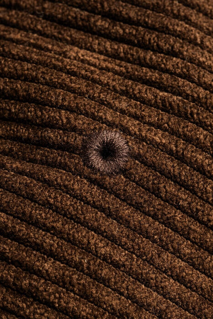 Reell Docker Cap Dark Brown Cord/Beige Fleece