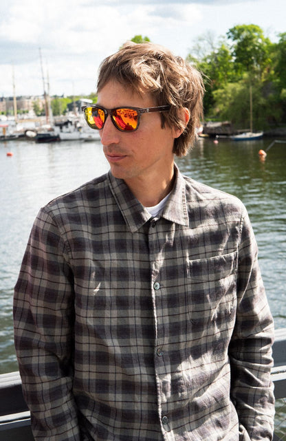 CHPO Bodhi Sunglasses Grey/Red Mirror Grey / Red Mirror