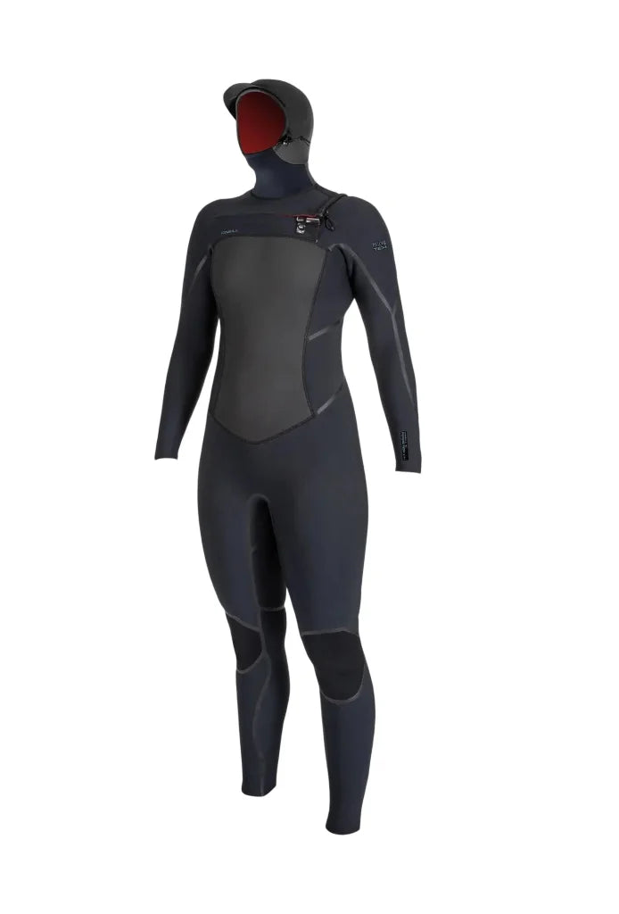 O'Neill Damen Psycho Tech 6/4 Kapuzenjacke mit Brustreißverschluss