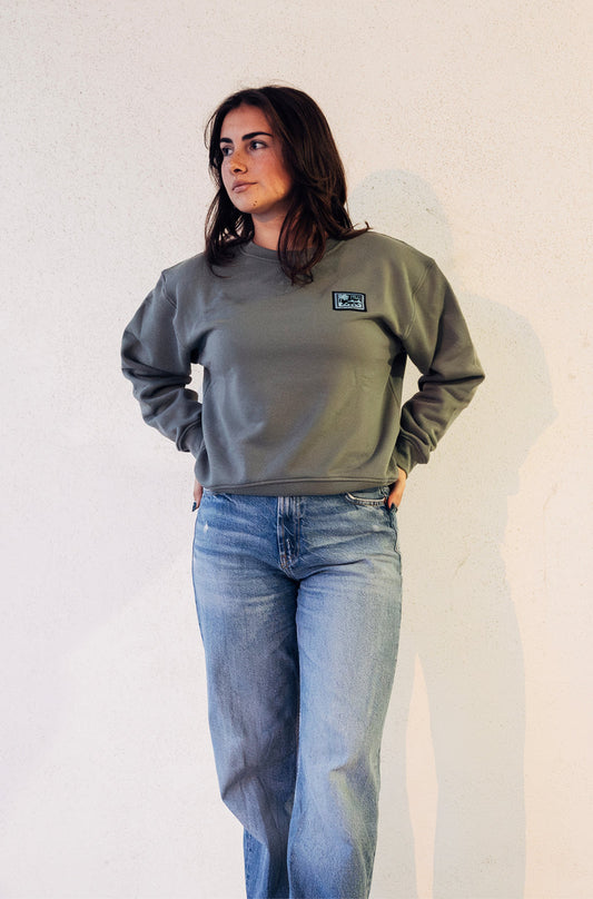 Palu Womans Sweatshirt Cropped Label Comfort