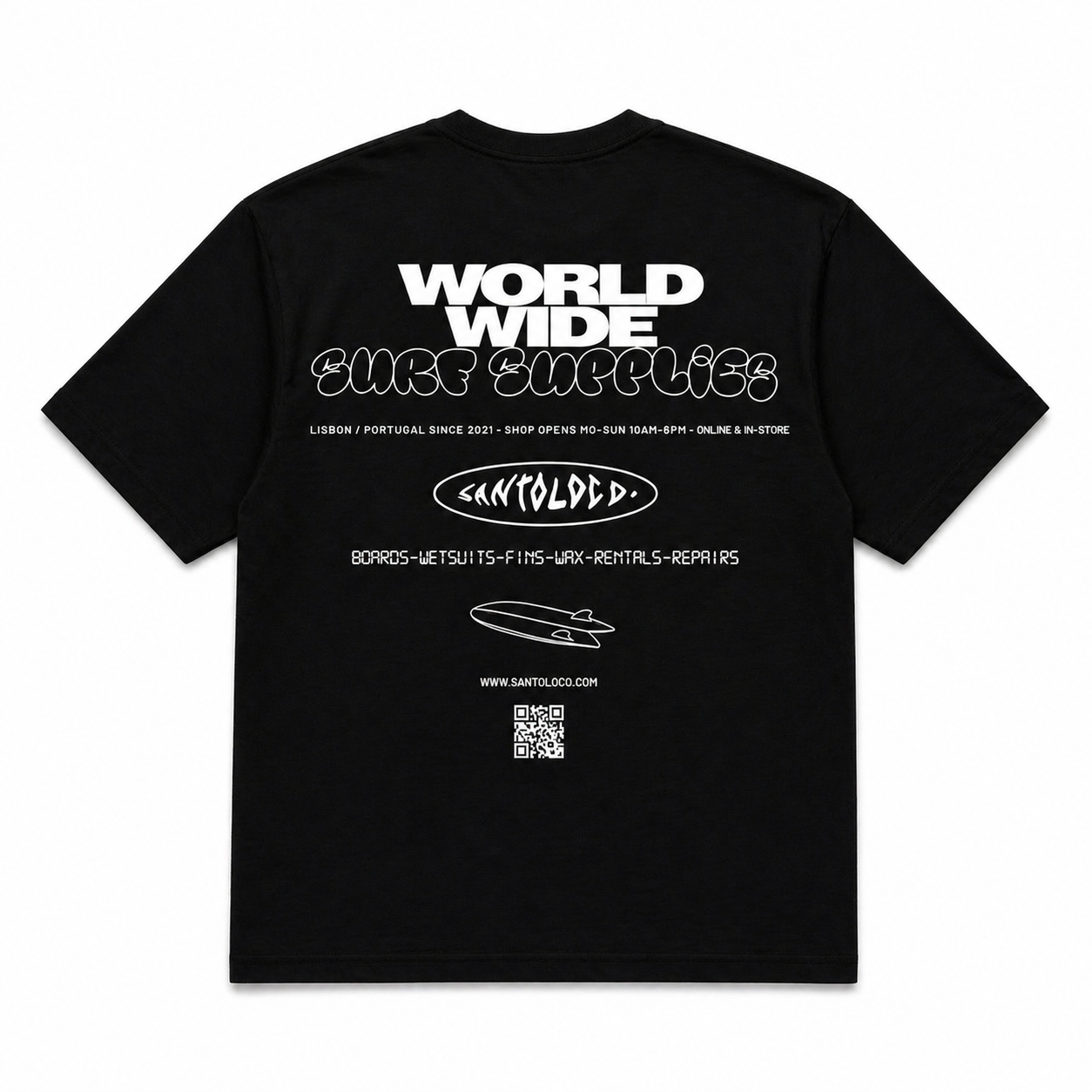 SantoLoco Munich Store Tee Black