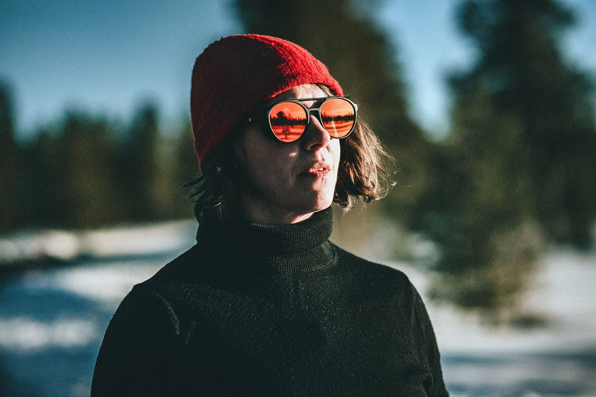 CHPO Rickard Sunglasses Matte Black / Red Mirror