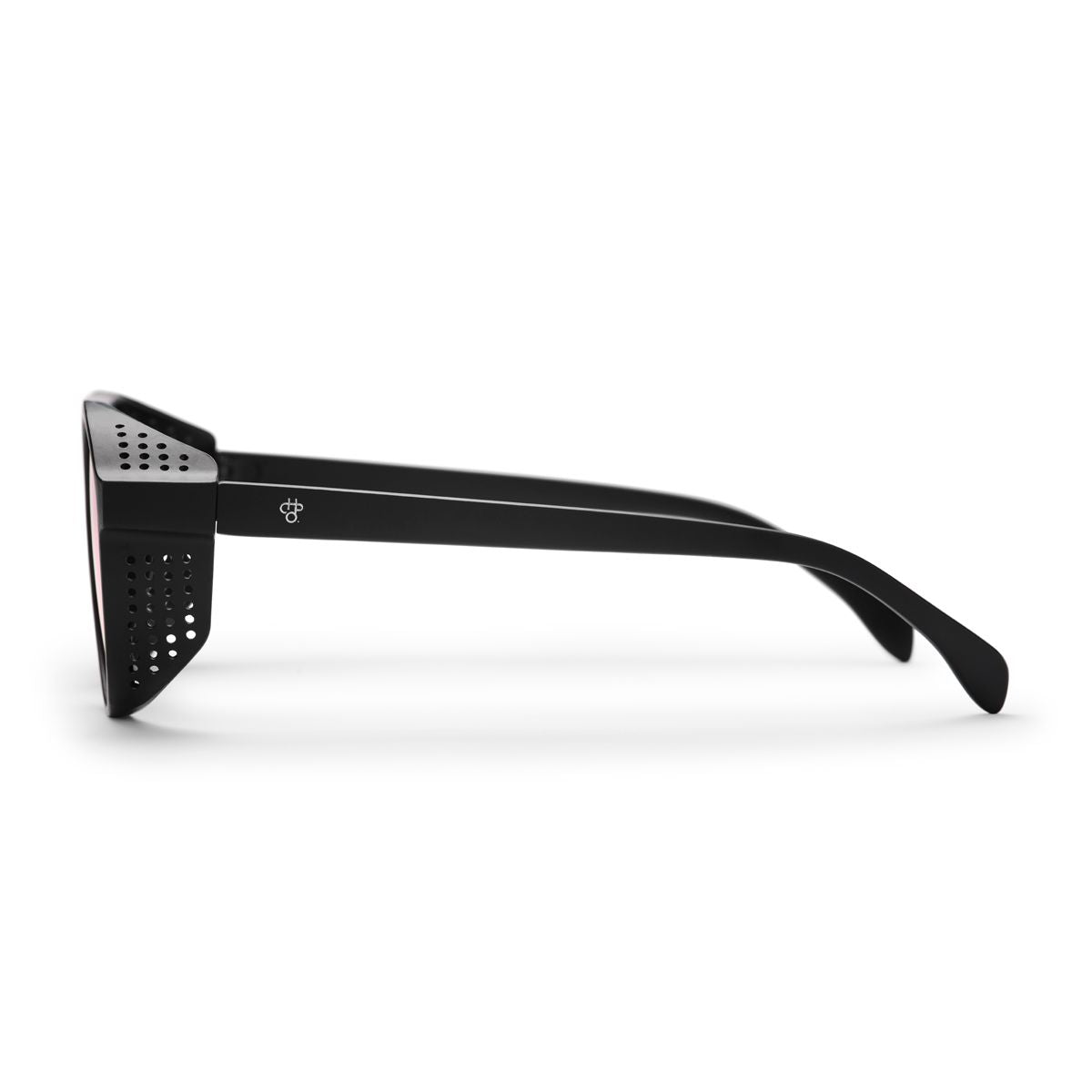 CHPO Rickard Sunglasses Matte Black / Red Mirror
