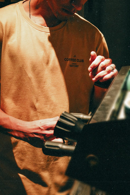 SantoLoco Coffee Club Tee Dark Sand