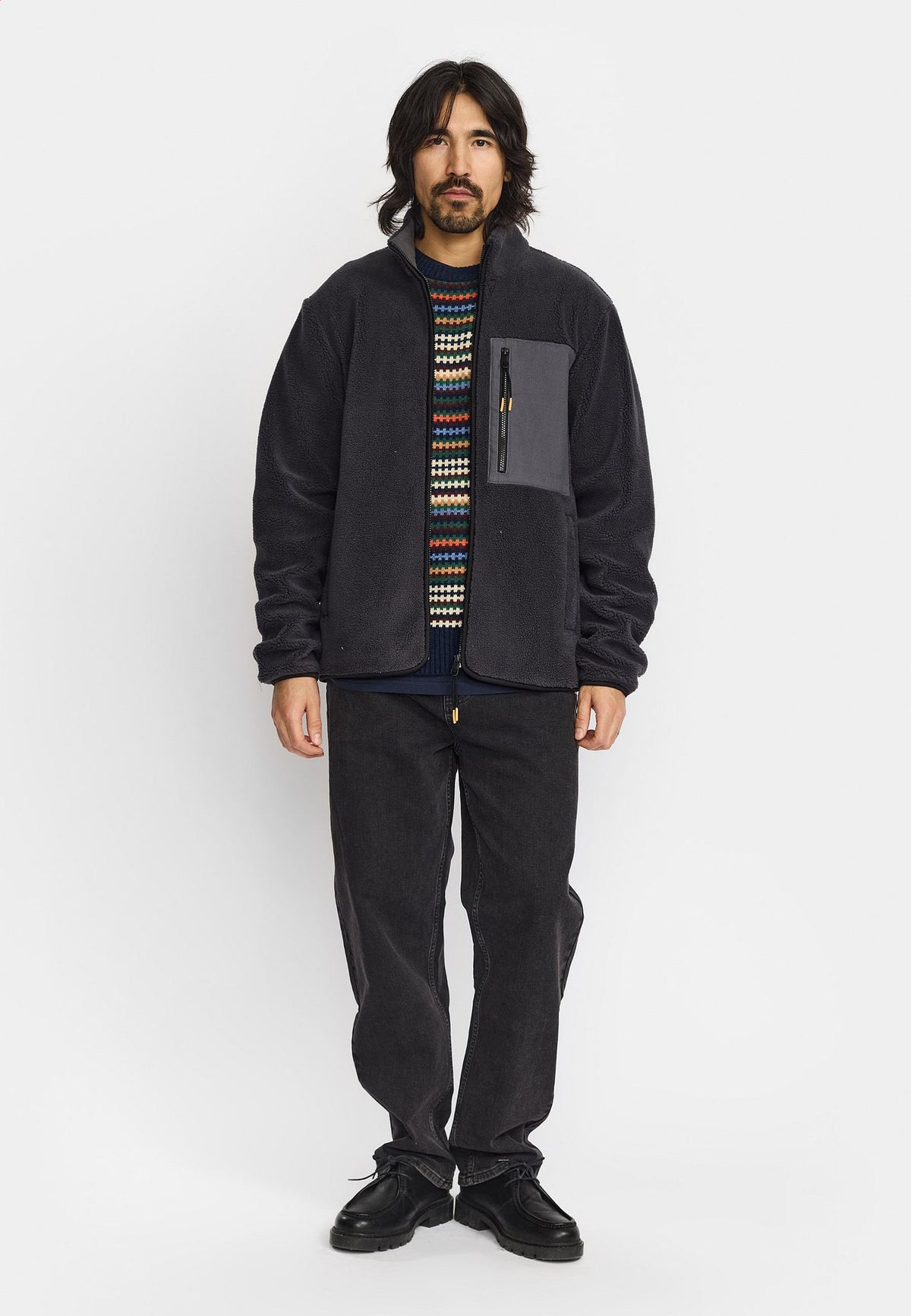 Revolution Pocket Teddy Jacket Darkgrey
