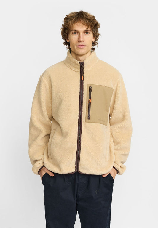 Revolution Pocket Teddy Jacket Darkgrey Offwhite