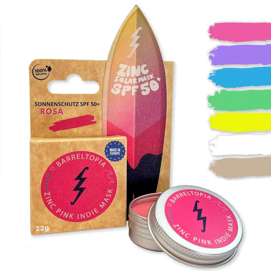 Barreltopia Zinc Solar Mask SPF 50+ Rosa