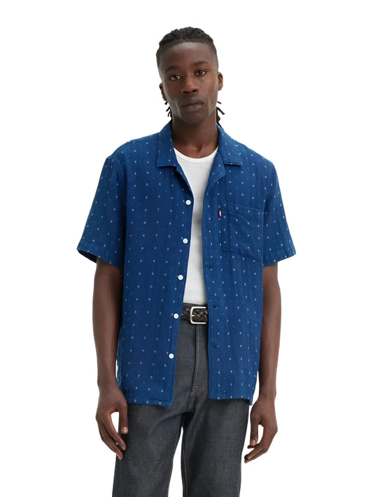 Levis The Sunset Camp Kurzarmhemd Blau