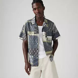 Levis Sunset Camp Hemd Patchwork Dress Blues0