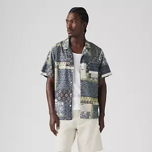 Levis Sunset Camp Hemd Patchwork Dress Blues0