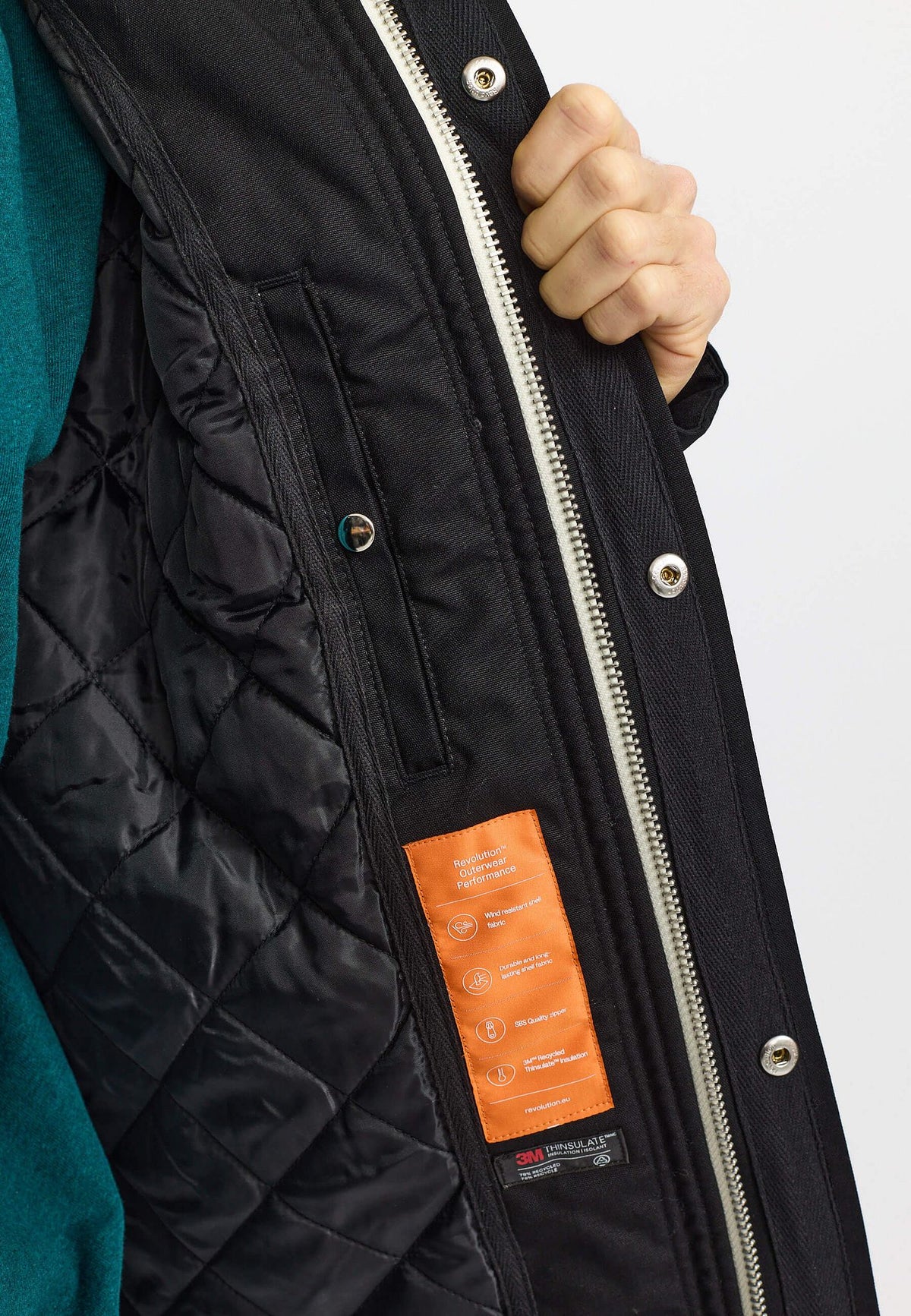 Revolution Hooded Jacket Black