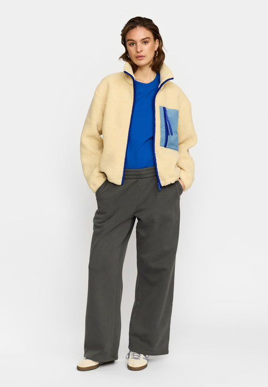 Selfhood Pocket Teddy Jacket Beige