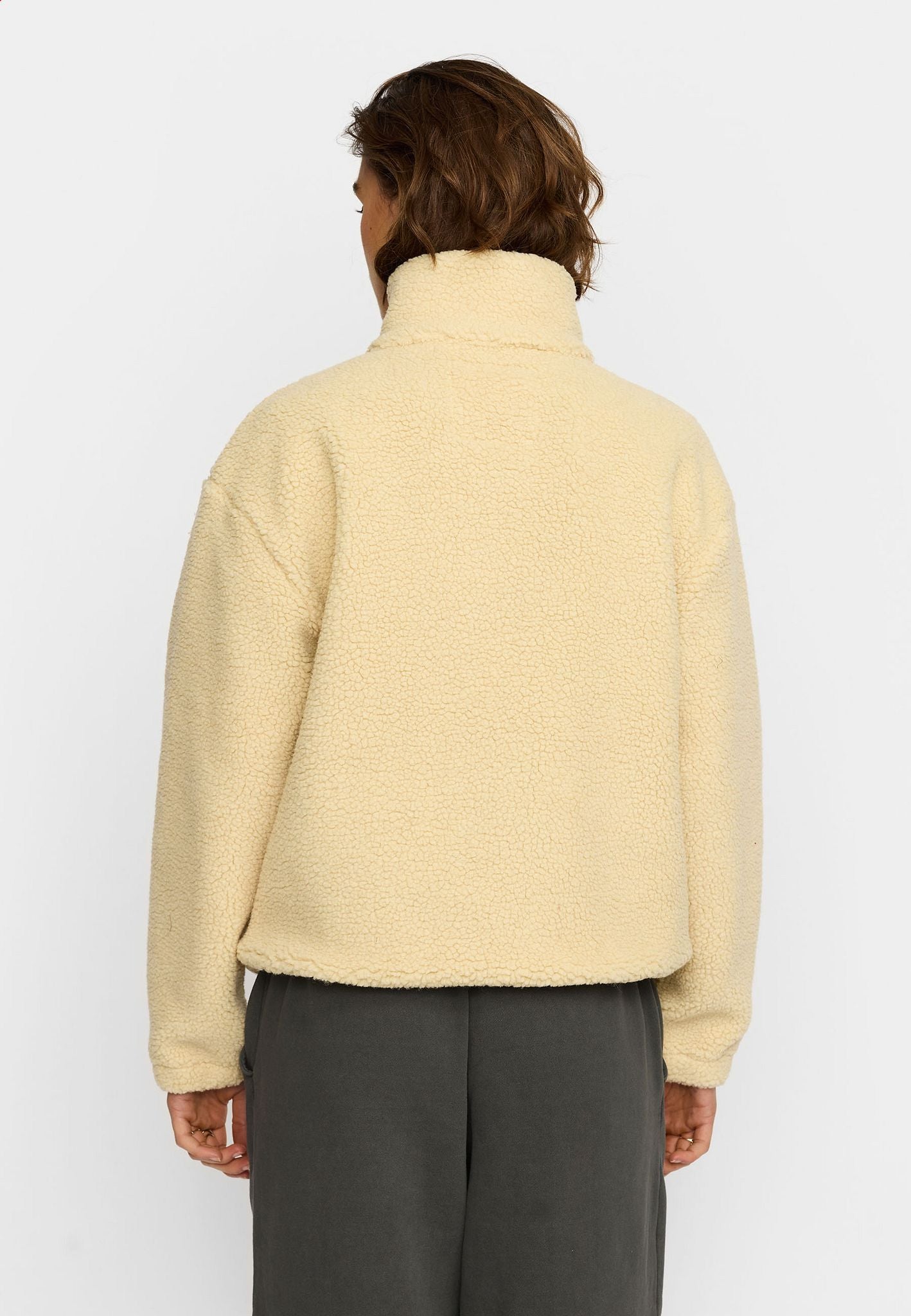 Selfhood Pocket Teddy Jacket Beige