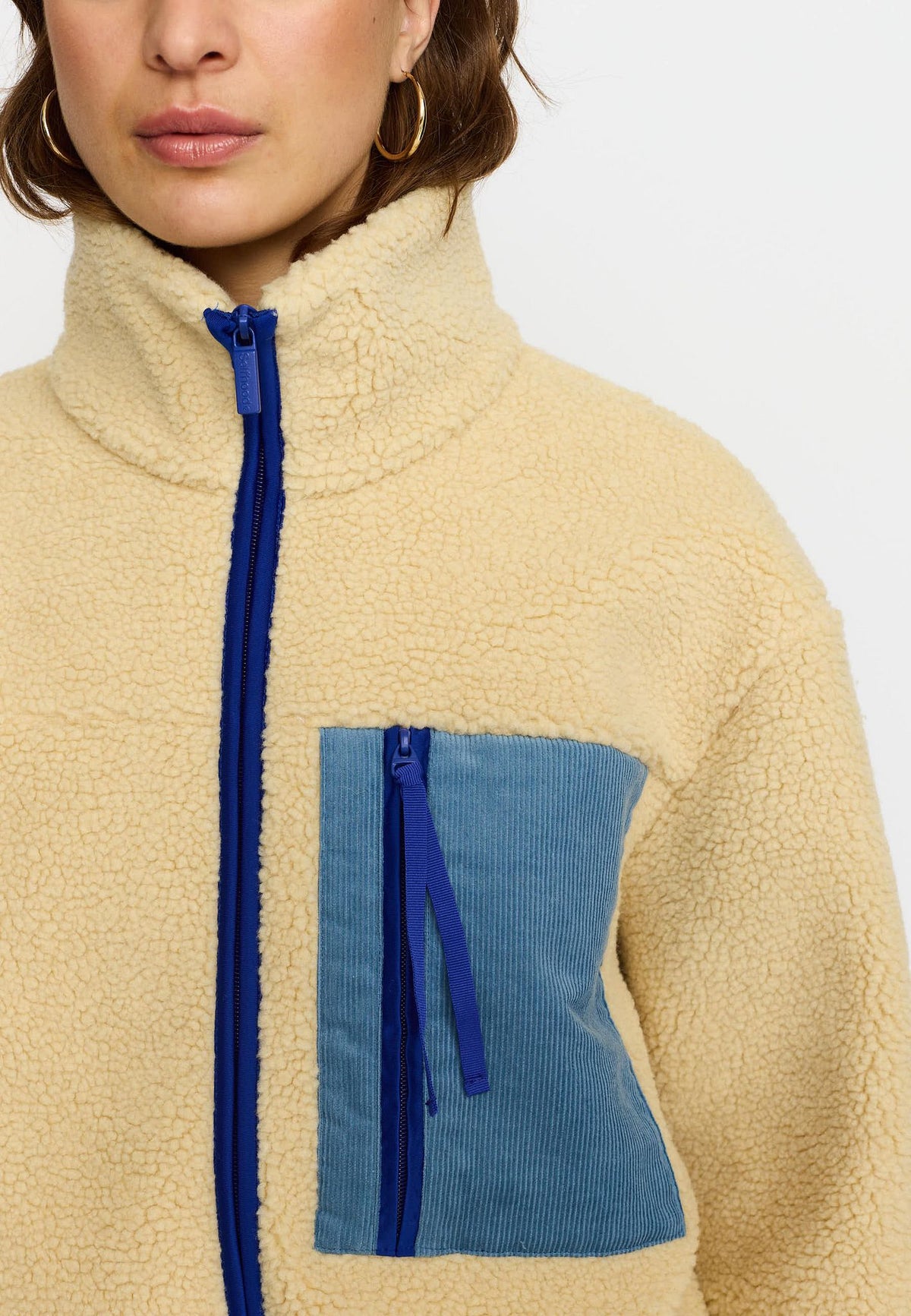 Selfhood Pocket Teddy Jacket Beige