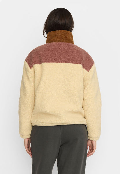 Selfhood Block Teddy Jacket Lightbrown