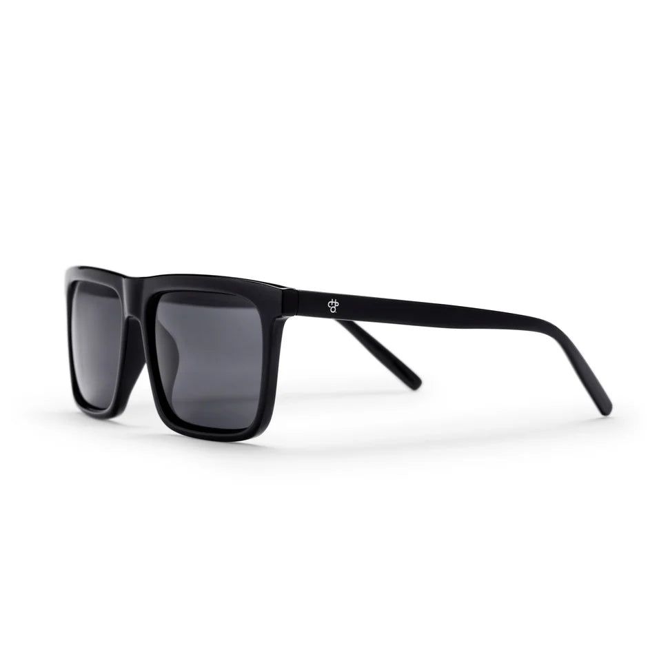 CHPO Bruce Sunglasses Shiny Black Black / Moss green Black / Shiny Black
