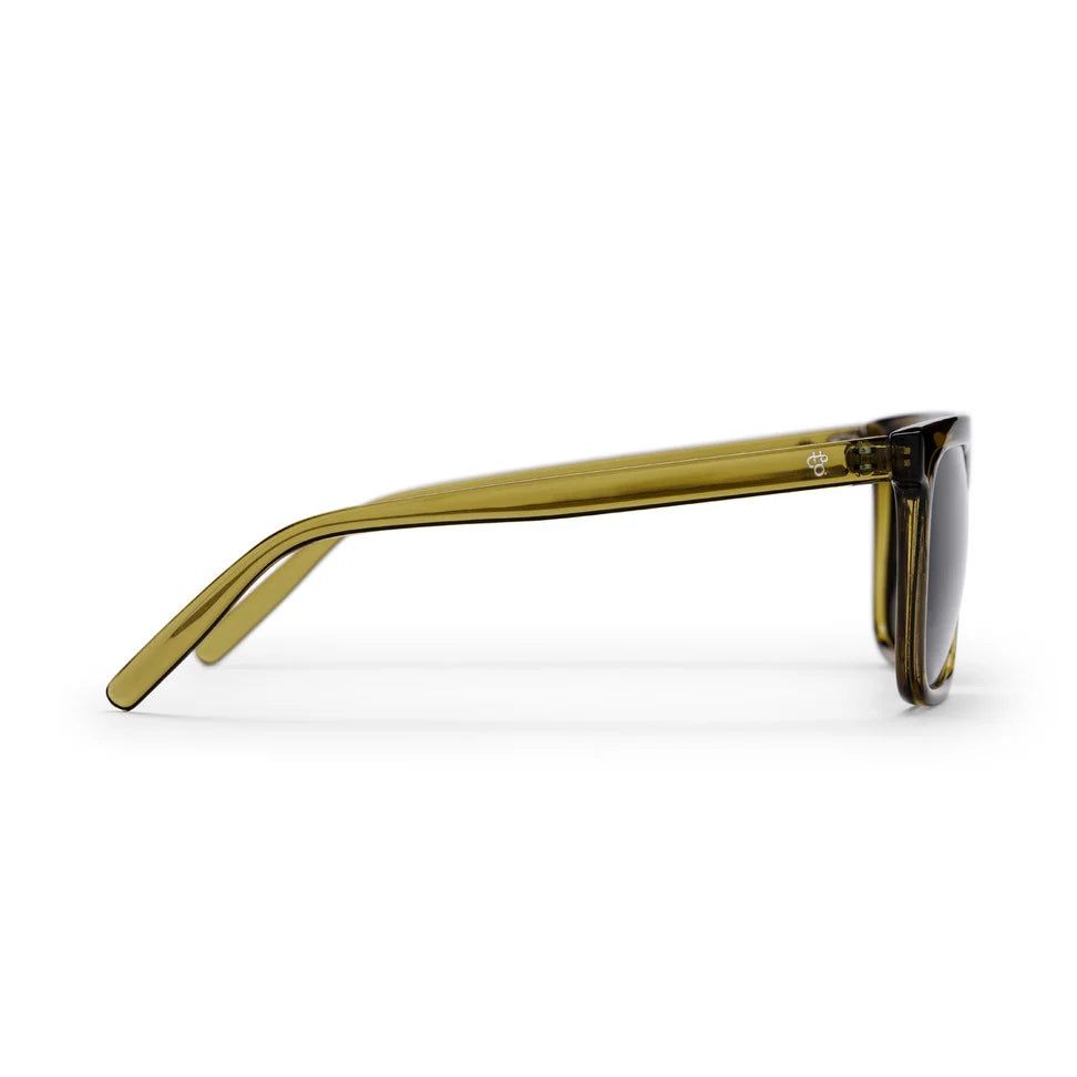 CHPO Bruce Sunglasses Shiny Black Black / Moss green