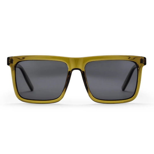 CHPO Bruce Sunglasses Shiny Black Black / Moss green