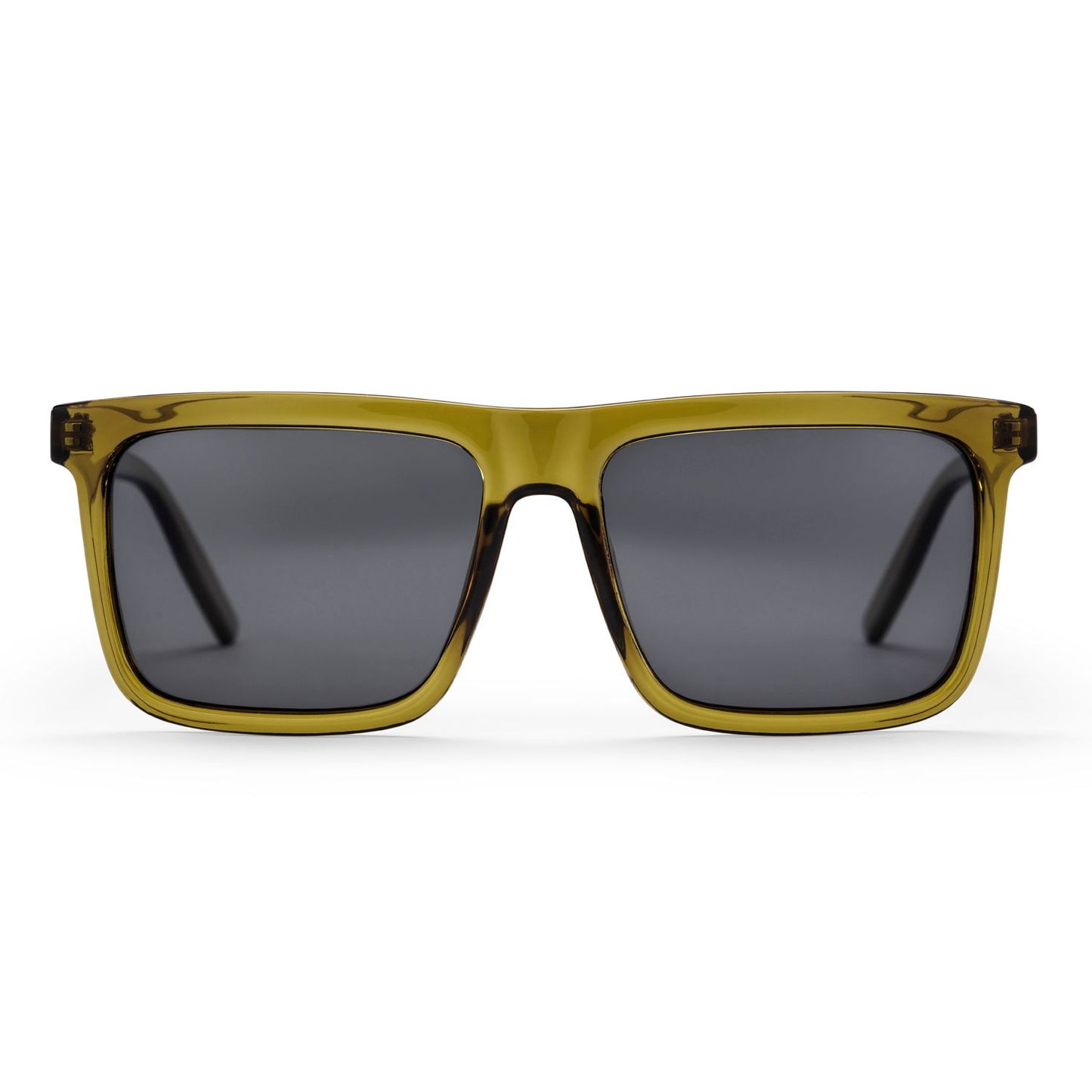 CHPO Bruce Sunglasses Shiny Black Black / Moss green