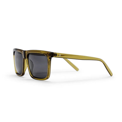 CHPO Bruce Sunglasses Shiny Black Black / Moss green