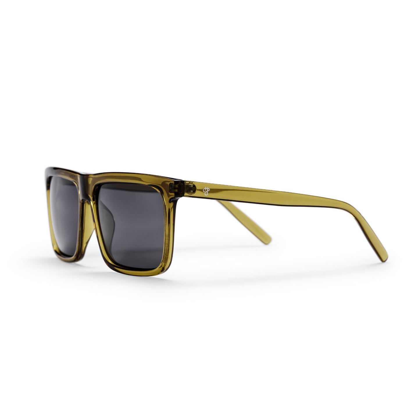 CHPO Bruce Sunglasses Shiny Black Black / Moss green