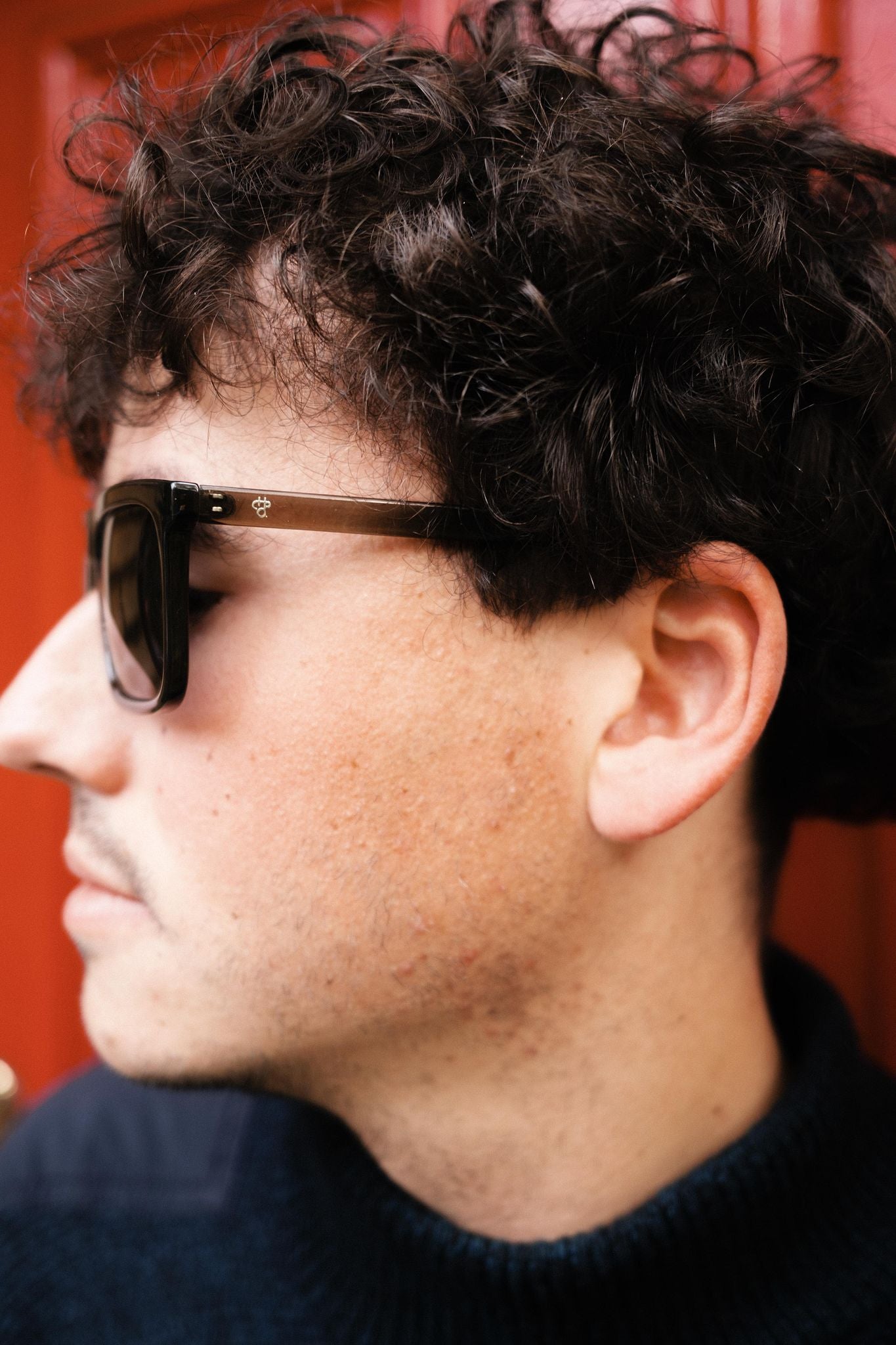 CHPO Bruce Sunglasses Shiny Black Black / Moss green