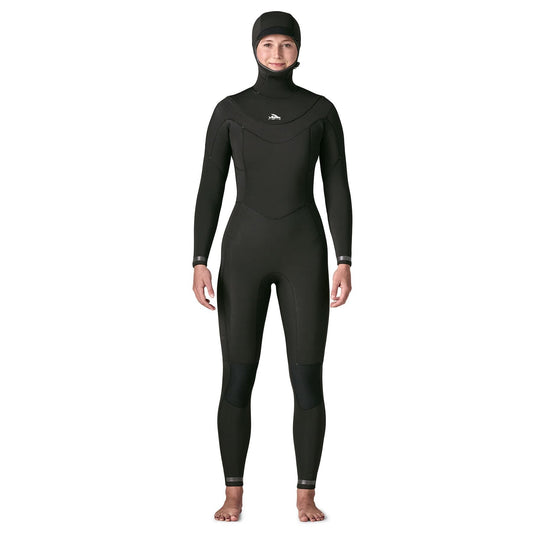 Patagonia Women's Regulator Wetsuit 6/5 Hooded Black