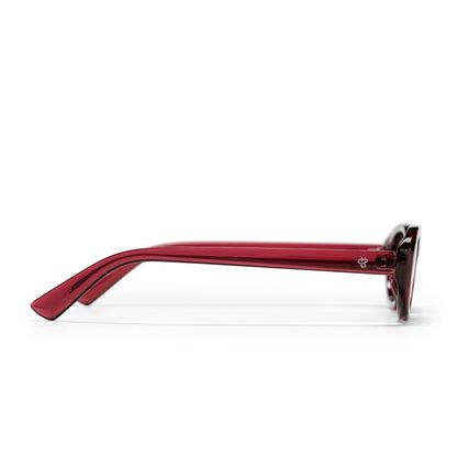 CHPO Alice Sunglasses Smoke Green / Green Burgundy / Brown