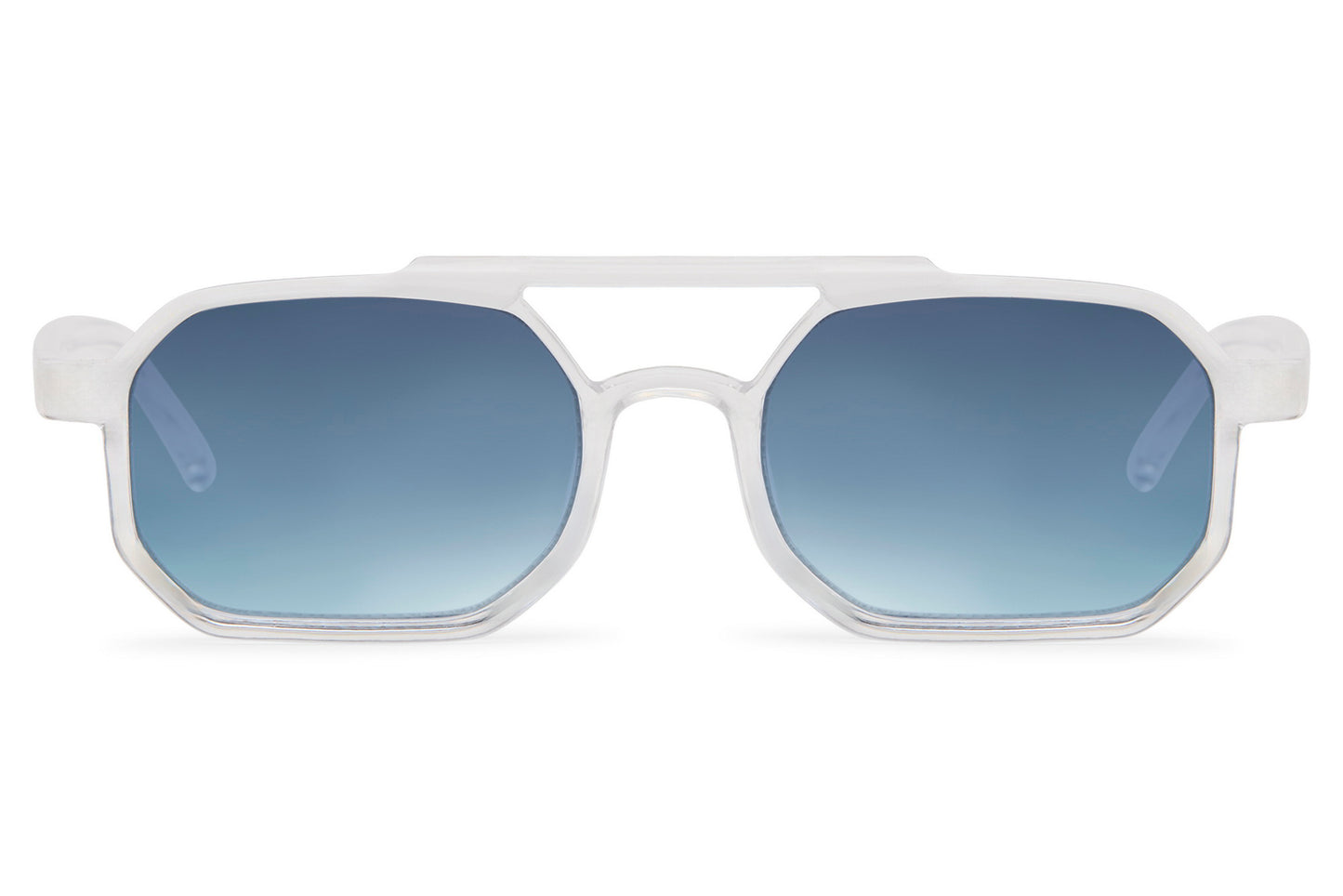 Brto Recycled Sunglass Transparent Blue