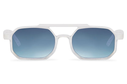 Brto Recycled Sunglass Transparent Blue