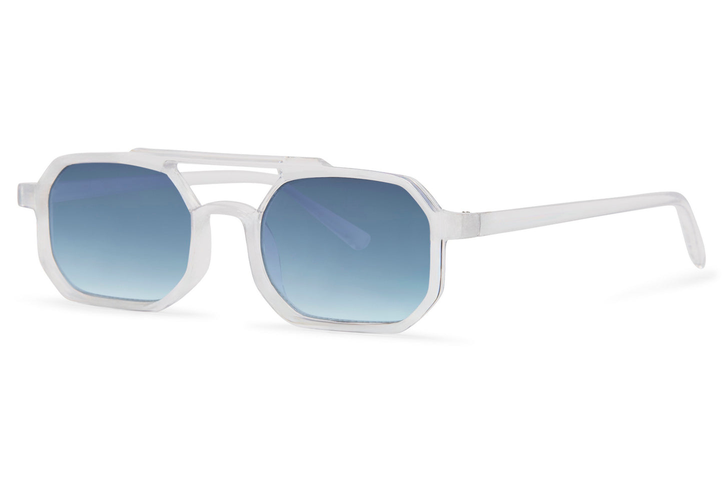 Brto Recycled Sunglass Transparent Blue