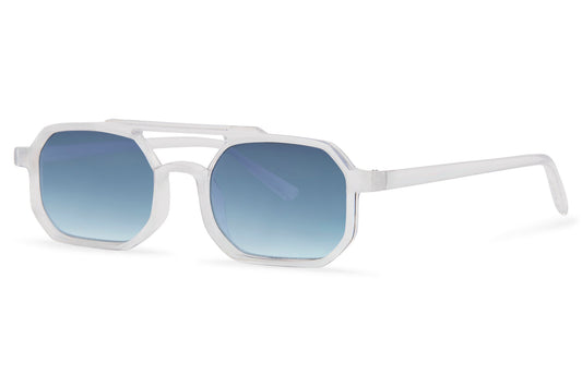 Brto Recycled Sunglass Transparent Blue